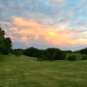 Sunset on the course at Brook Hill Golf Club